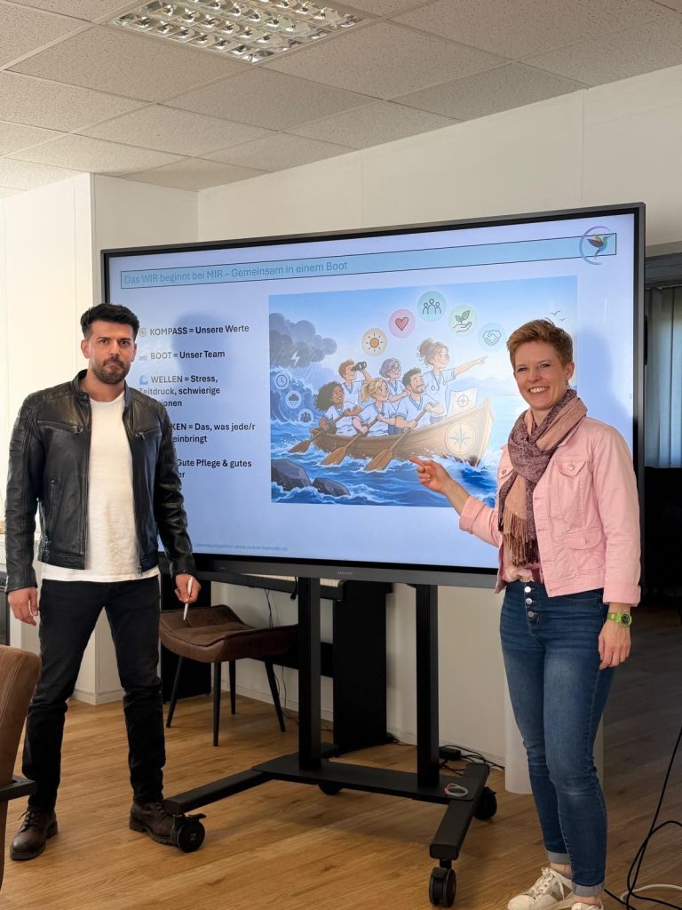 Teamworkshop bei MediCare: Das WIR beginnt bei MIR – gemeinsam in einem Boot